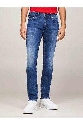 شلوار جین سرمه ای مردانه پاچه تنگ Tommy Hilfiger - کد 832530288