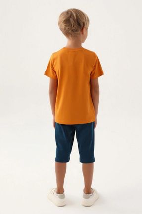 ست لباس راحتی نارنجی بچه گانه کد 832582157