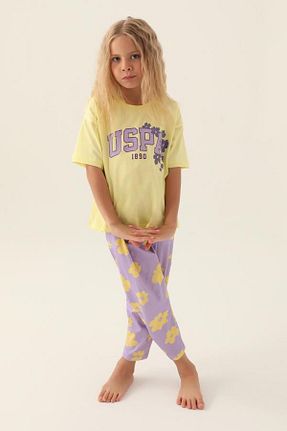 ست لباس راحتی متالیک بچه گانه ساده U.S. Polo Assn. - کد 832590019