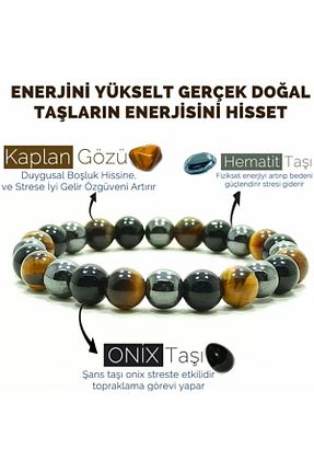 دستبند جواهر طوسی زنانه سنگ طبیعی Mudisaat - کد 340657562