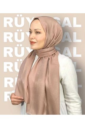 شال قهوه ای زنانه پنبه پلی استر locella - کد 832591586