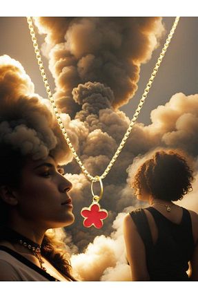 گردنبند جواهر طلائی زنانه پوشش لاکی whocares - کد 832624461