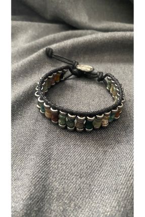 دستبند جواهر سبز زنانه سنگی کد 820294690