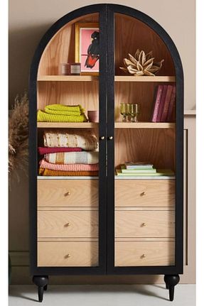 کنسول مشکی چوب Latanwood - کد 412077625