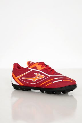 کفش فوتبال چمن مصنوعی قرمز مردانه چرم مصنوعی کد 732164557