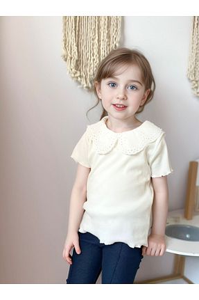 بادی سفید بچه گانه یقه نوزاد azecekids - کد 824765697