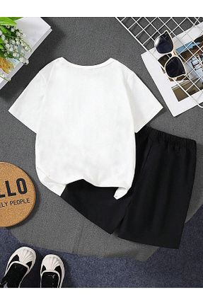ست بالاتنه و پائین تنه مشکی بچه گانه بافتنی Heybely Kids - کد 832678936