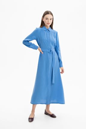 لباس آبی زنانه رگولار بافتنی کد 832678872