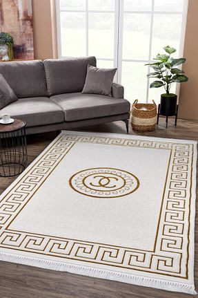 فرش بژ زیره ضد لغزش Kervansaray Home - کد 202581063