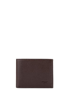 کیف پول قهوه ای مردانه چرم خالص Tamer Tanca - کد 832724562