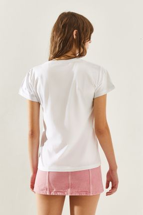 تی شرت سفید زنانه کد 832736467