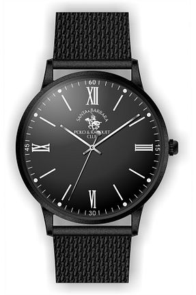 ساعت مچی مشکی مردانه 41-45 میلی متر Polo Santa Barbara&Racquet Club - کد 35139924