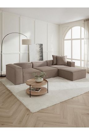 ست گوشه ای قهوه ای 295 x 190 S Home Design Concept - کد 244982258