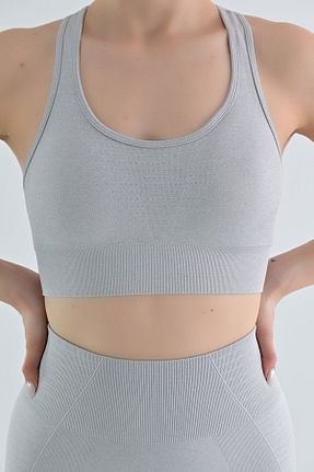 نیم تنه اسپرت طوسی زنانه مخلوط پلی آمید OQRA - کد 831229111