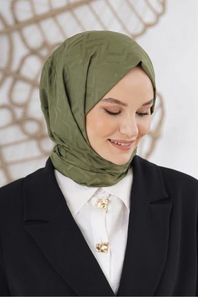 شال خاکی زنانه پنبه ای Loryan - کد 798190089