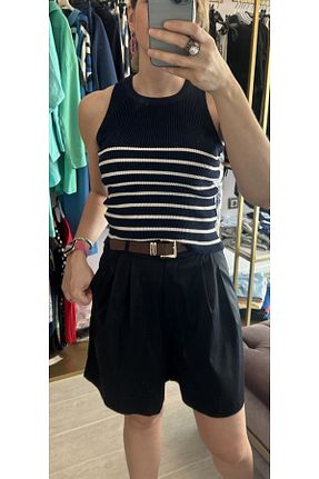 شلوارک و برمودا سرمه ای زنانه رگولار Dressi - کد 795136888