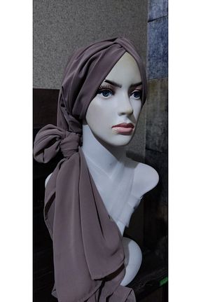شال قهوه ای زنانه شیفون ABB - کد 808626632