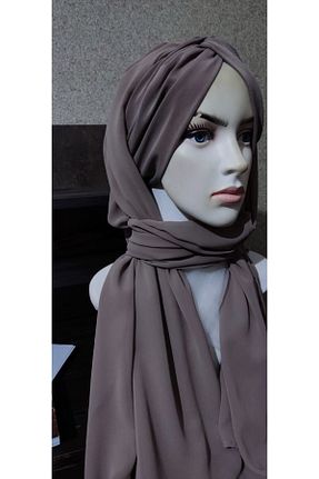 شال قهوه ای زنانه شیفون ABB - کد 808626632