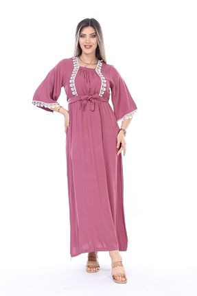 لباس صورتی زنانه بافتنی mervemoda - کد 832759941