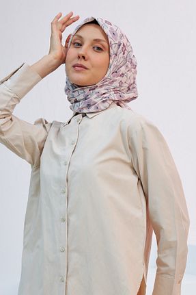 روسری قهوه ای %100 پنبه İpekhan - کد 329989767