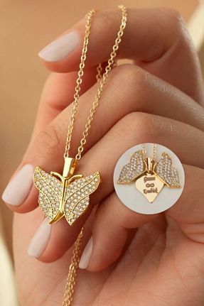 گردنبند نقره طلائی زنانه 925 عیار Silvano Jewelry - کد 444295166