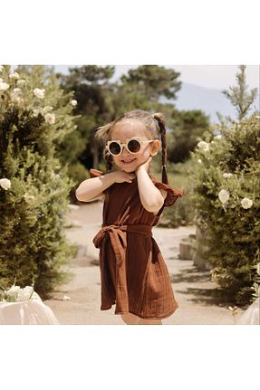 لباس قهوه ای بچه گانه بافتنی BEBEĞİME ÇORAP - کد 832788539