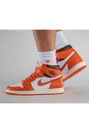 کفش اسنیکر نارنجی زنانه بند دار Nike - کد 832937939