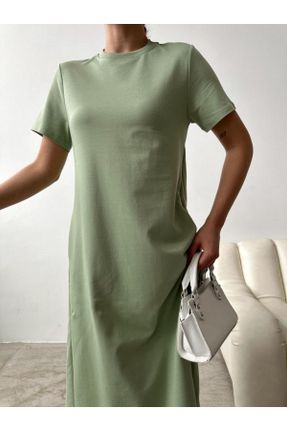 لباس سبز زنانه بافتنی رگولار کد 832890043