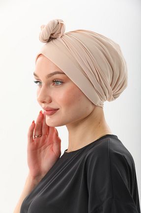 کلاه شنای حجاب بژ زنانه Ritagarcia - کد 814329408