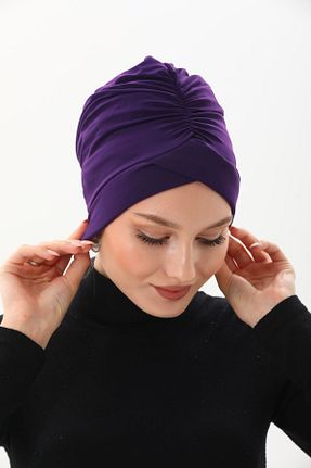 کلاه شنای حجاب بنفش زنانه Ritagarcia - کد 813997627