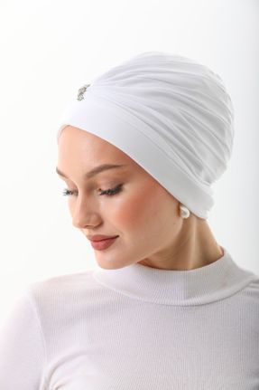 کلاه شنای اسلامی سفید زنانه کد 813967448