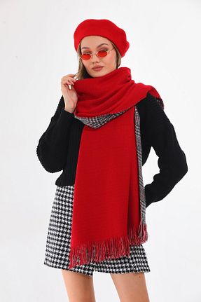 شال گردن قرمز زنانه اکریلیک Ritagarcia - کد 781510399