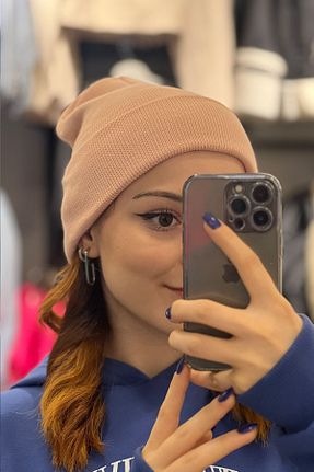 کلاه پشمی صورتی زنانه اکریلیک Ritagarcia - کد 767197431