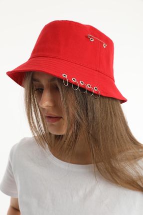 کلاه قرمز زنانه پنبه (نخی) کد 262107430