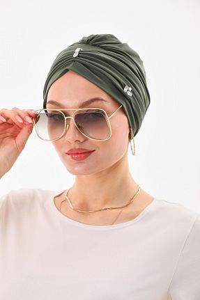 کلاه شنای حجاب خاکی زنانه Ritagarcia - کد 829943637