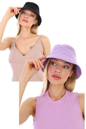 کلاه بنفش زنانه پنبه ای Ritagarcia - کد 689335764