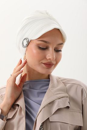 کلاه شنای حجاب سفید زنانه Ritagarcia - کد 814332861