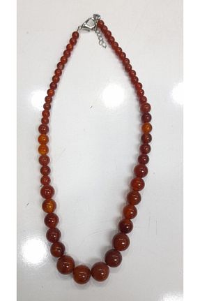 گردنبند جواهر نارنجی زنانه سنگ ceran aksesuar - کد 232147733