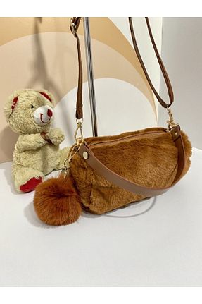 کیف دوشی قهوه ای زنانه پارچه ای Arwenie - کد 777554557