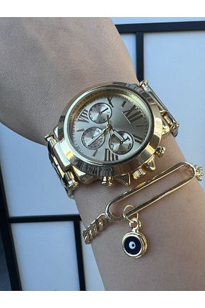 ساعت مچی طلائی زنانه 36-40 میلی متر polo55.sport.1855 - کد 320240526