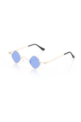 عینک آفتابی آبی زنانه 42 UV400 پلاستیک هندسی کد 166337711