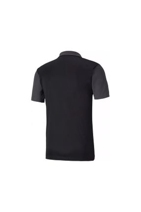 تی شرت مشکی مردانه یقه پولو رگولار تکی پوشاک ورزشی کد 833043721