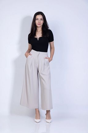 تیشرت مشکی زنانه یقه هفت GE MARK - کد 833077136