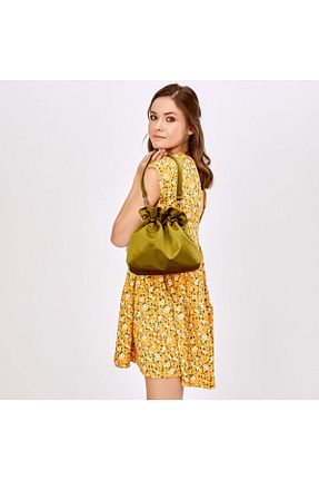 کیف دوشی سبز زنانه Gleam Atelier - کد 95668076