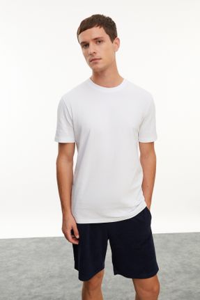 تی شرت سفید مردانه ریلکس کد 815825574