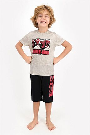 ست بالاتنه و پائین تنه مشکی بچه گانه بافتنی Spiderman - کد 91909744