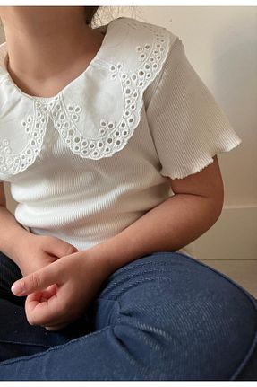 بادی سفید بچه گانه یقه نوزاد azecekids - کد 824765697