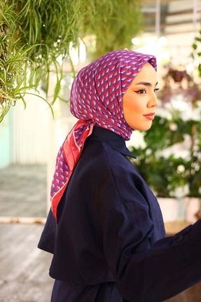 روسری قرمز 90 x 90 Silk Home - کد 829339739