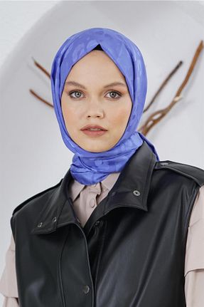 شال سرمه ای زنانه پنبه ای Loryan - کد 798189140
