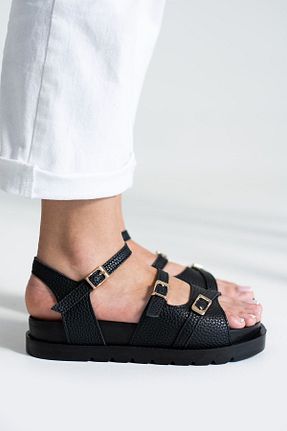 صندل مشکی زنانه پاشنه تخت diya shoes - کد 814666610